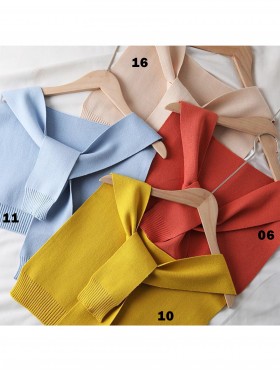 Solid Color Shoulder Wrap Scarf